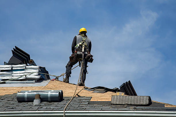 Professional Gutter Installation technician working in Eatontown, NJ